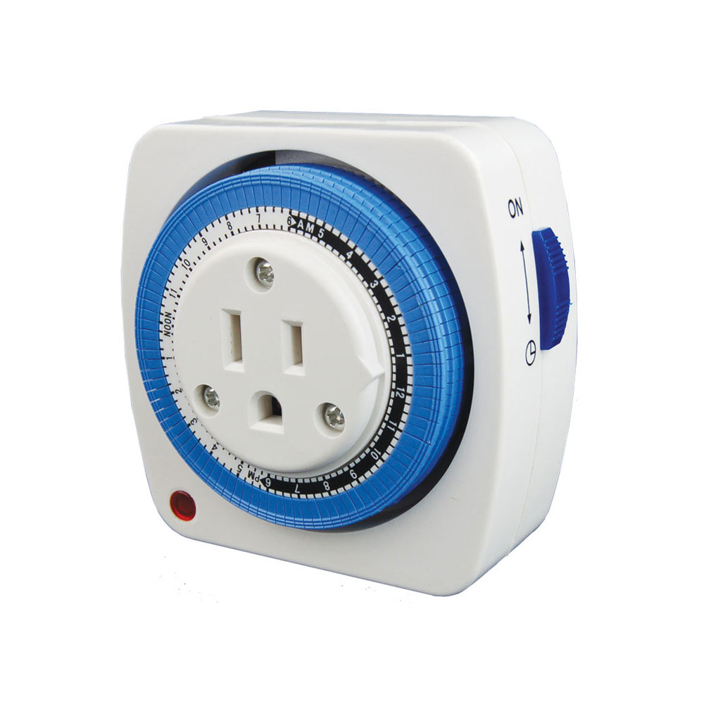 Mechanical Timer 120V, Dual Outlet – PowerGrow Systems & Utah