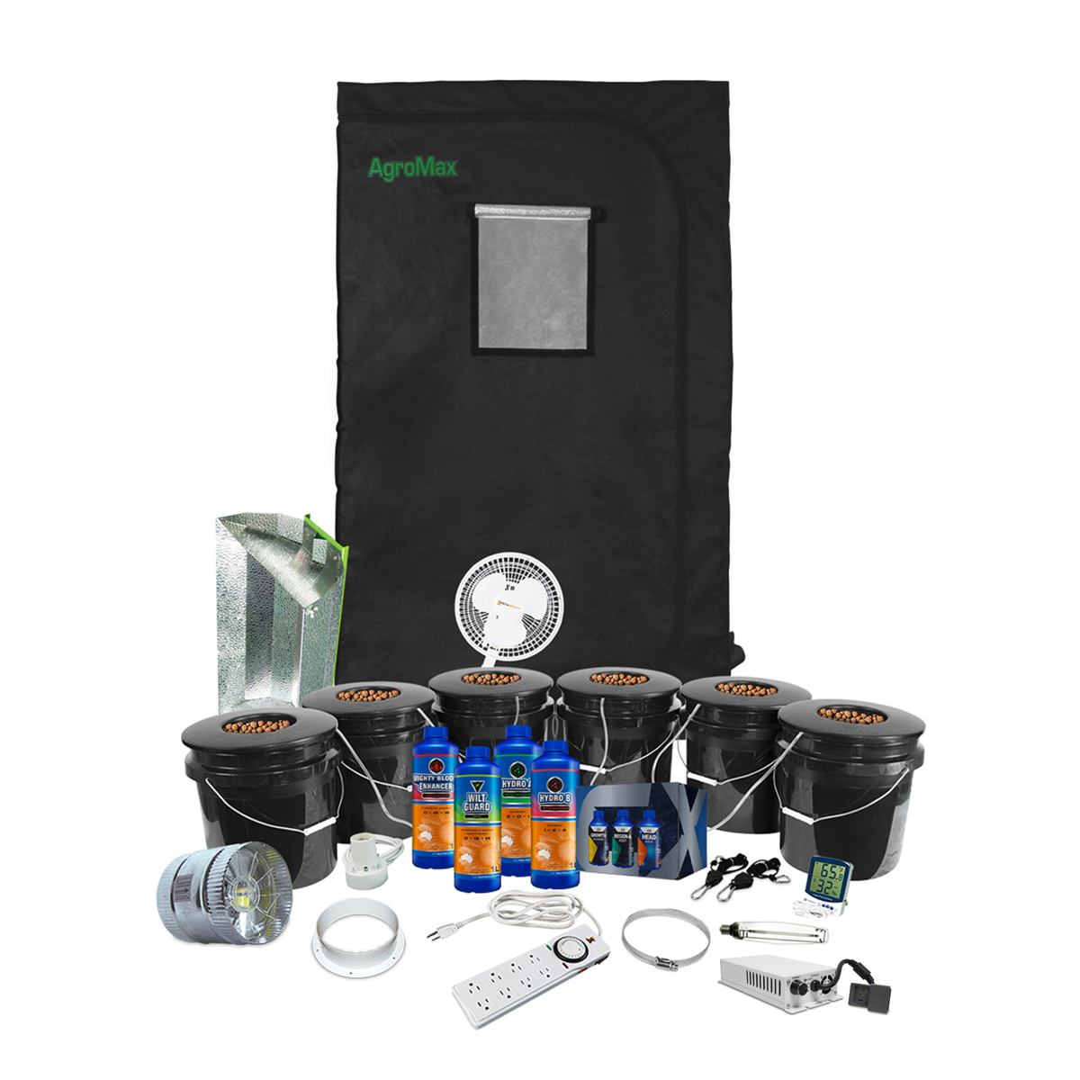 Details about   Complete Hydroponic Grow Room Tent Fan Filter HPS Light Kit 600 watt 80x80x180 
