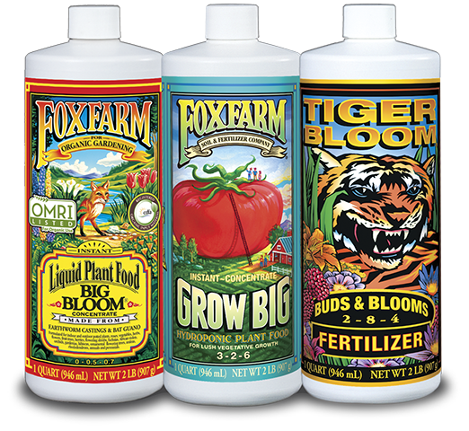 Fox Farm Trio Nutrients | Fox Farm Soil Nutrient Trio | HTG Supply