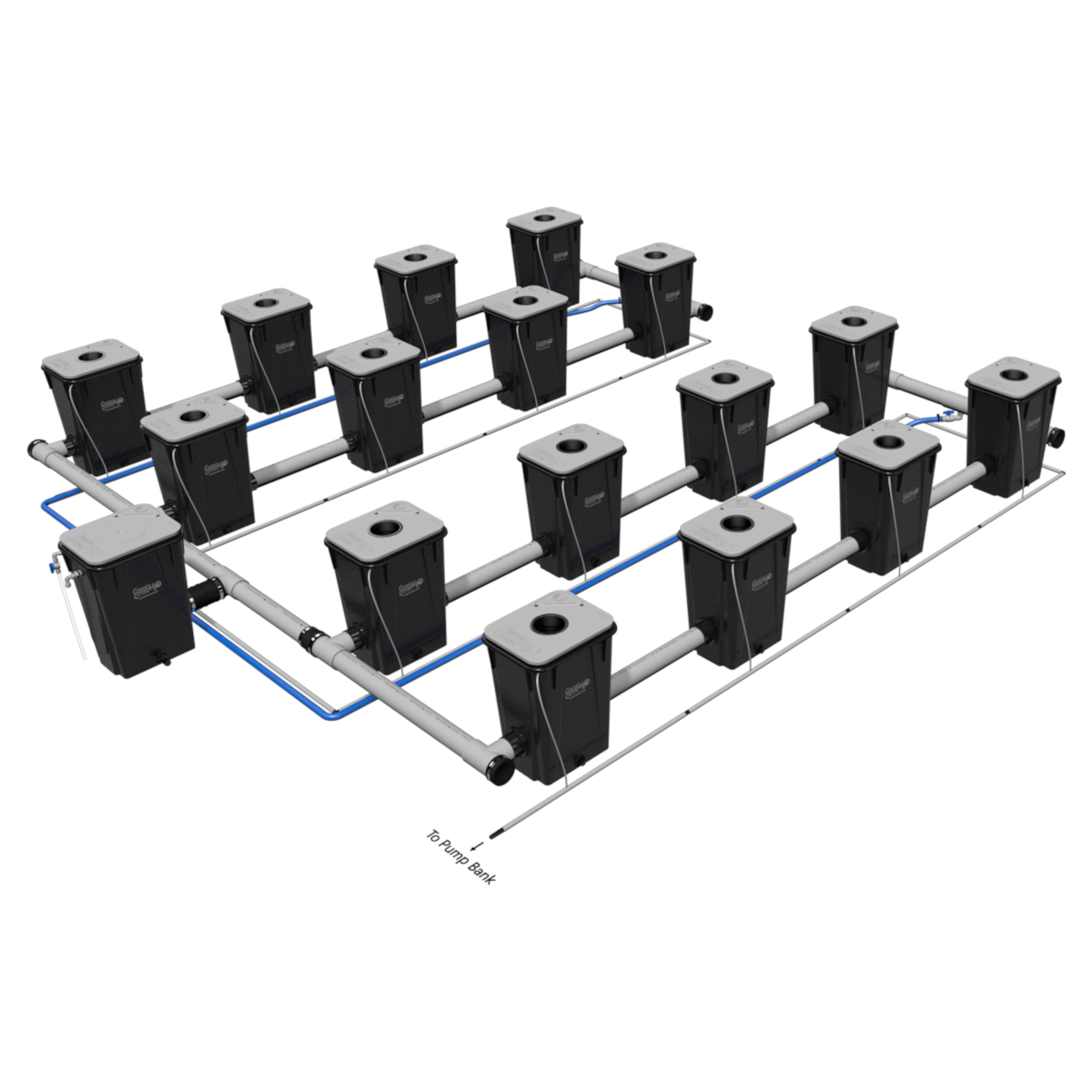 Recirculating Deep Water Culture Diagram