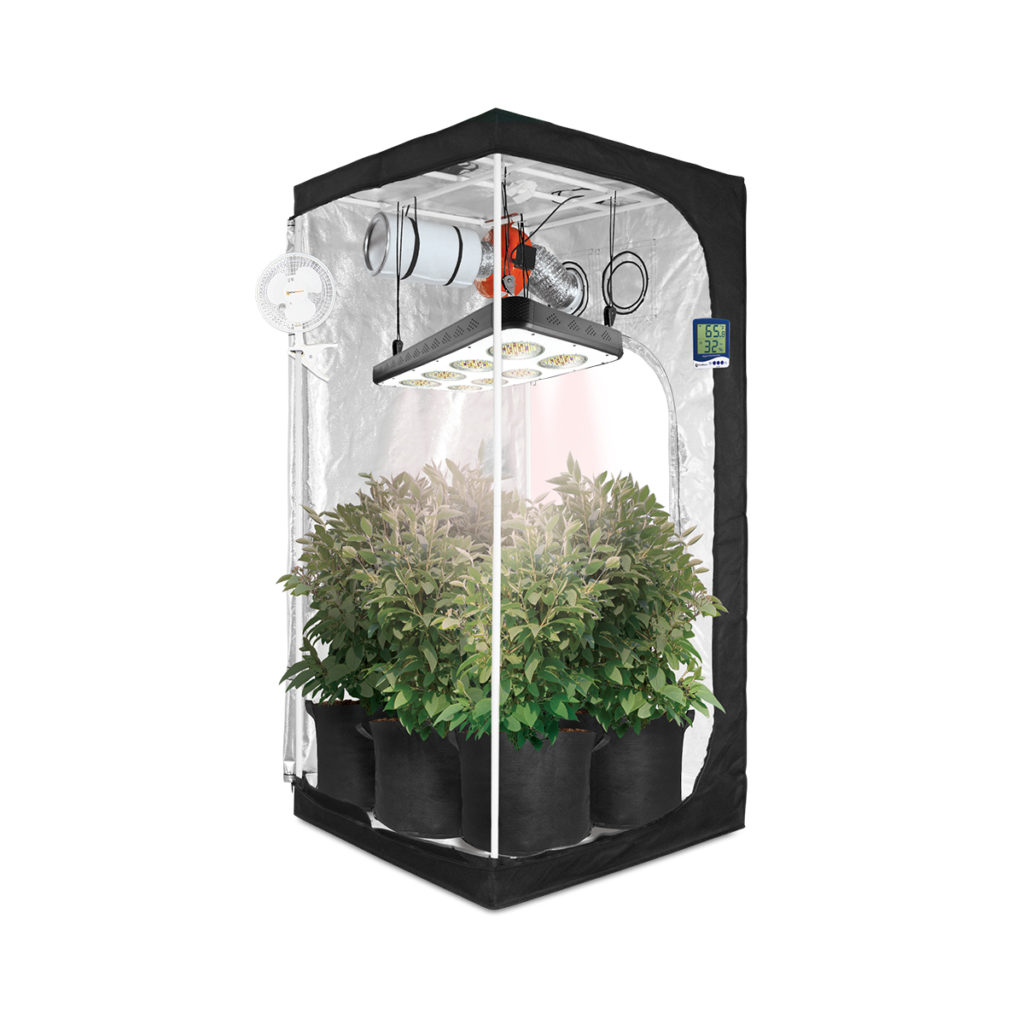 3x3 Organic LED Grow Tent Kit HTG Supply